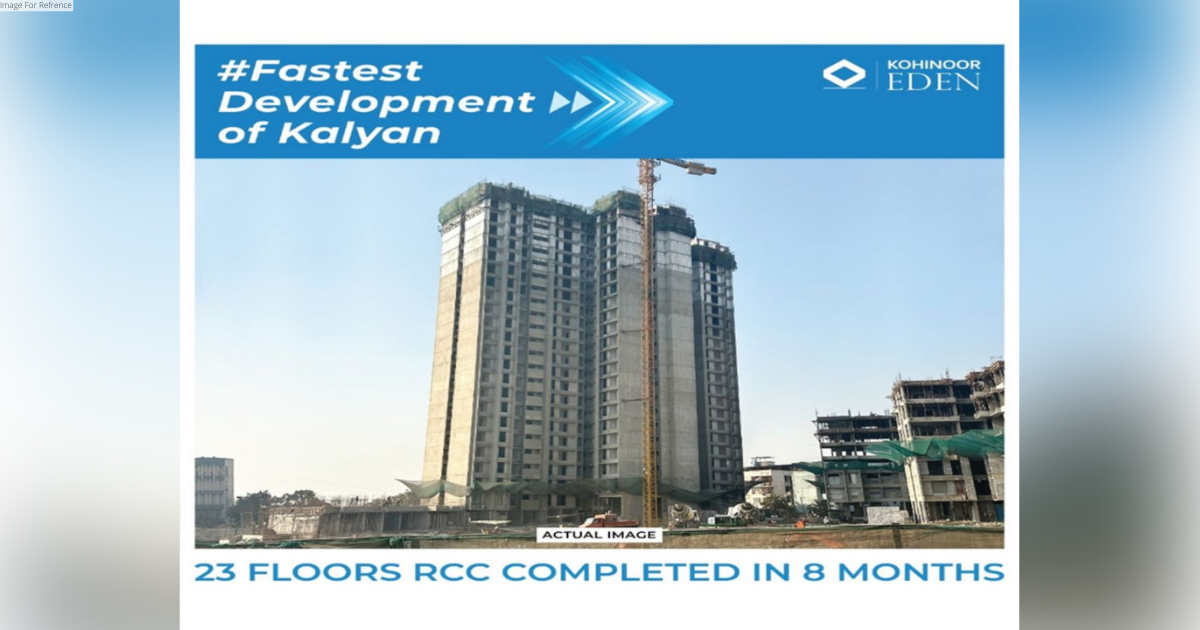 Kohinoor Eden is the fastest project of Kalyan: 23-Storey RCC Completed in 8 Months using Malaysian Technology